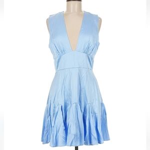 Abercrombie & Fitch Light Blue V-Neck Mini Dress